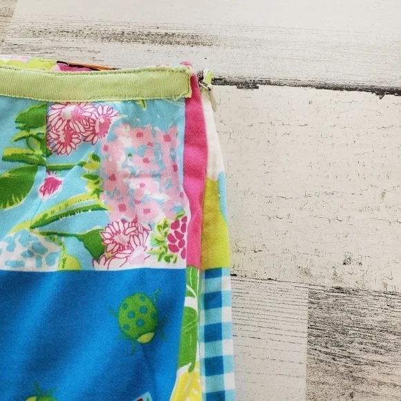 Bamboo Traders Capris Cropped Pants Flamingos Turtles Size 6 - Picture 6 of 7